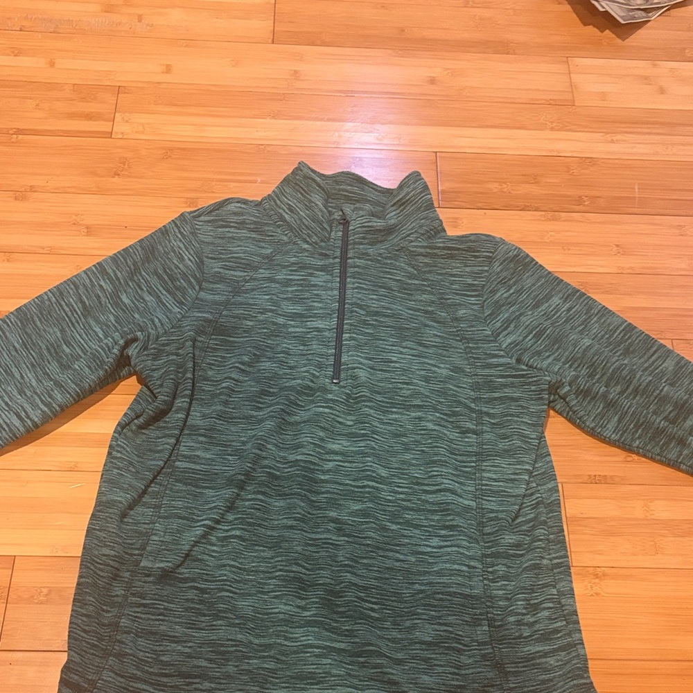 St. John's Bay Forest Green Zip-Up Sweater